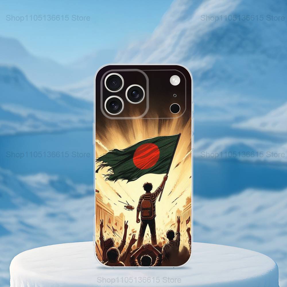 

Flag Bangladesh Art Phone Case For iPhone,14,13,12,15,Pro,Max,Plus,11,17,16,X,XS,XR,SE,Mini Transparent Soft Cover iPhone15PRO