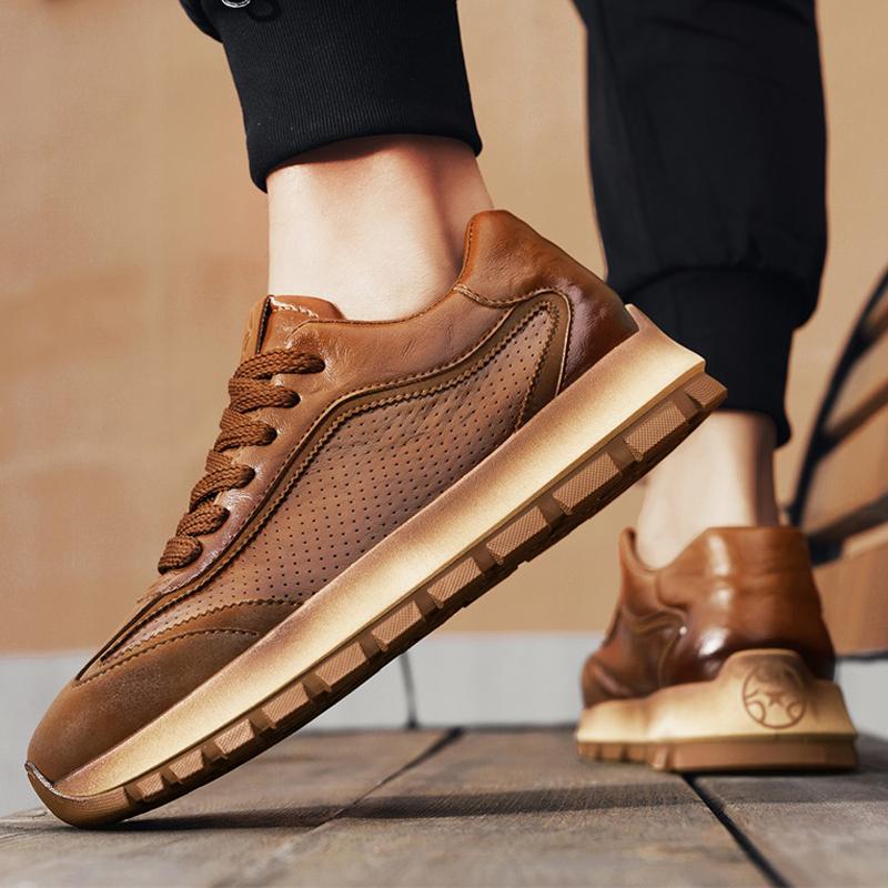 Scarpe da Ginnastica alla Moda CYYTL Uomo Scarpe Casual Moda Piattaforma Esterna Tennis Corsa Sport Escursionismo Lusso Skateboard Mocassini di Design Pelle