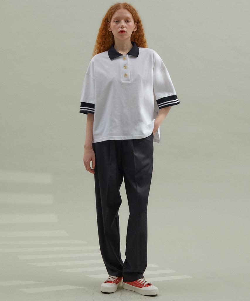 MANAVIS7 Balloon Banding Slacks Black