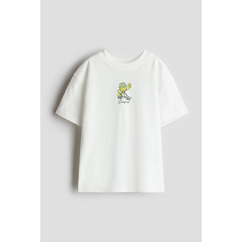 

[Серия Disney] HM Детская одежда Футболка для мальчиков 25 Осень Хлопок Микки Свободный принт Короткий рукав 1117472