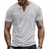 Summer New Men's Loose Breathable Casual V-Neck Quick-Drying Versatile Short Sleeve T-Shirt