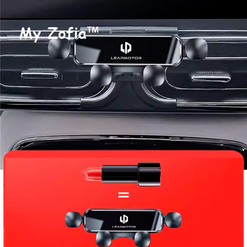 For Leapmotor T03 2023 2024 2025 Adjustable Car Phone Mount Holder Gravity Navigation Bracket Rotatable Support Accessories