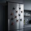 Magnetic Spider Decor 2/4/8Pcs 3D Refrigerator Magnet, Lifelike Decorative Magnet for Metal Surfaces, Creepy Halloween Party Decorations