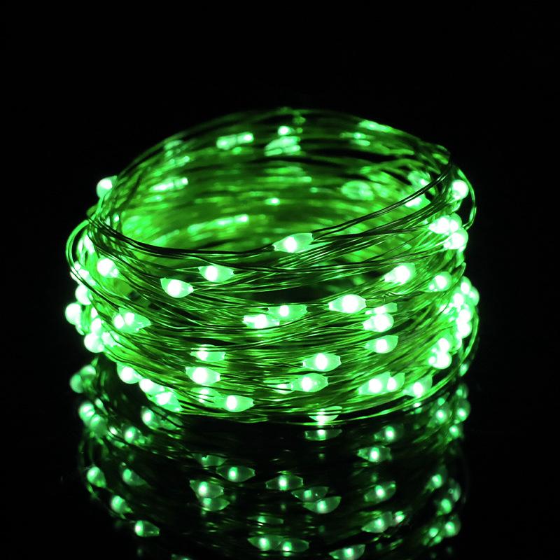 Solar Copper Wire LED String Lights - 8 Modes, Outdoor Waterproof, Colored Garden & Christmas Decoration Lights