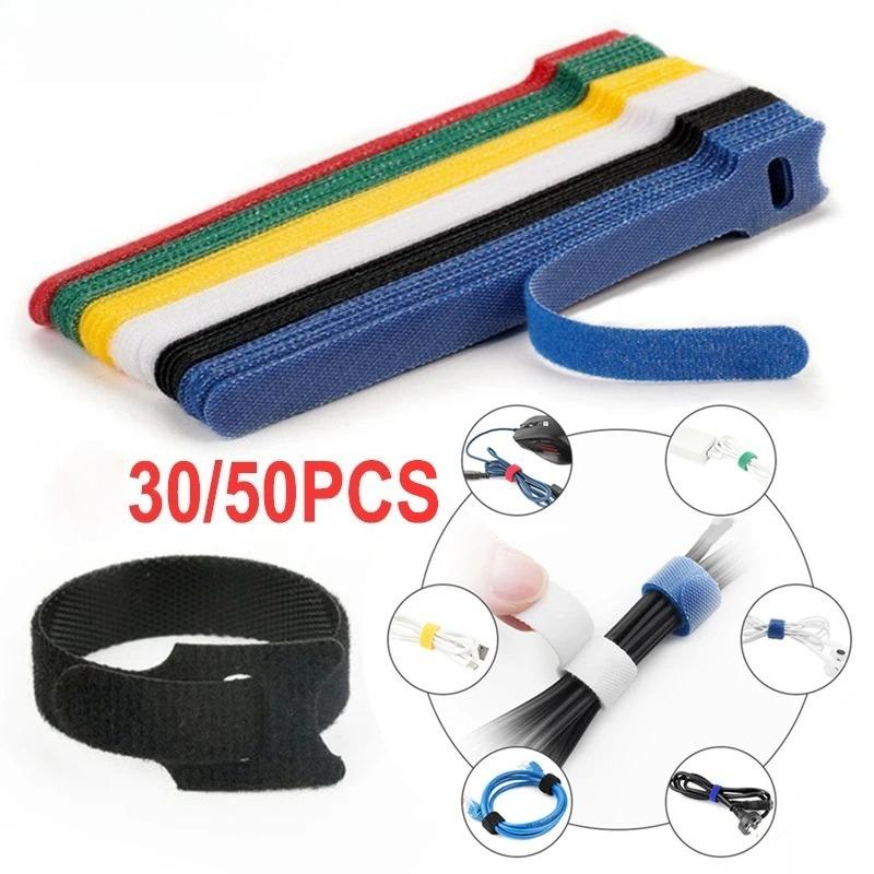 30/50pcs Cable Organizer Cable Management Cable Winder Tape Protector for Wire Ties Phone Accessories Organizador Cables