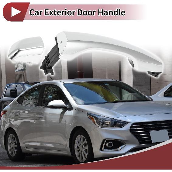 1 Stück Auto Außentürgriffe Griff für Hyundai Elantra Limousine 2017-2020 Hinten Links Nr. 82651F2020 Silberfarben ABS