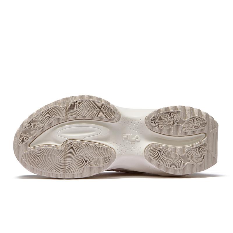 Fila Fusion Bianco II Fashion Versatile Low-Top Casual Shoes Women Sneaker Off-White Gray T12W521011FGN