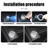 MLqkpwy Engine Button Cover Car Engine Start Button Cover Aluminum