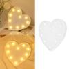 Heart Shaped Night Light 10 LEDs Cute Battery Powered Warm Light Kids LED Love Shaped Lamp with Hook Hole for Kid S Room