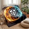 Coperta in Flanella con Stampa Leeds United, Morbida Calda Leggera Coperta da Divano Letto Campeggio