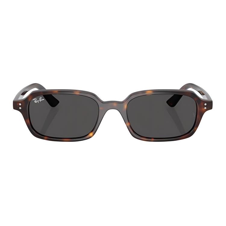 RayBan Personalized Design Plate Frame Rectangular Sunglasses Unisex Couple Tortoiseshell Color