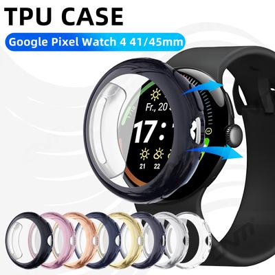 Etui na Google Pixel Watch 4 41mm 45mm Pełne Pokrycie Bumper Miękkie TPU Ochronne Etui Pokrowiec - Akcesoria do Google Watch4