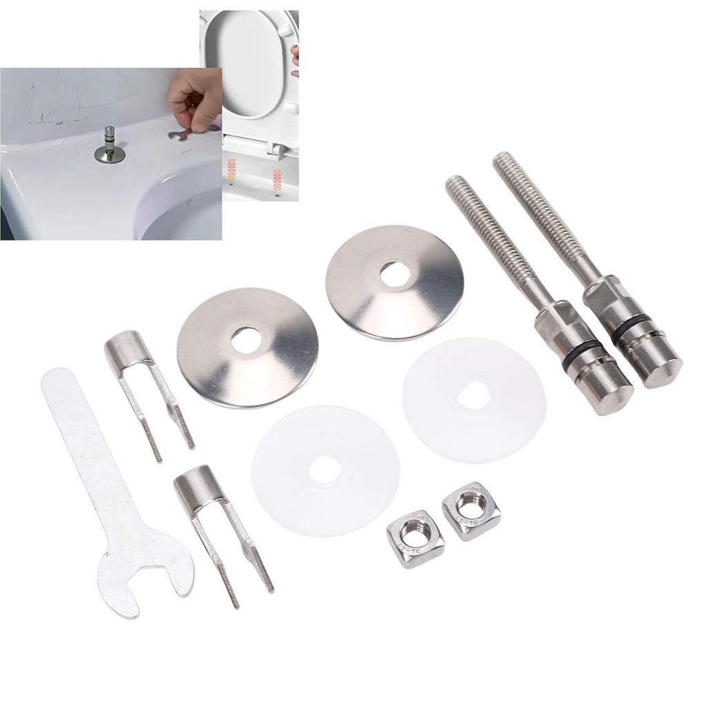 WC   Upevňovací závěsný set Vhodný pro LUVETT WC Nerezová ocel M6 71,5mm Závěs víka WC Upevňovací držák pro výměnu a opravu