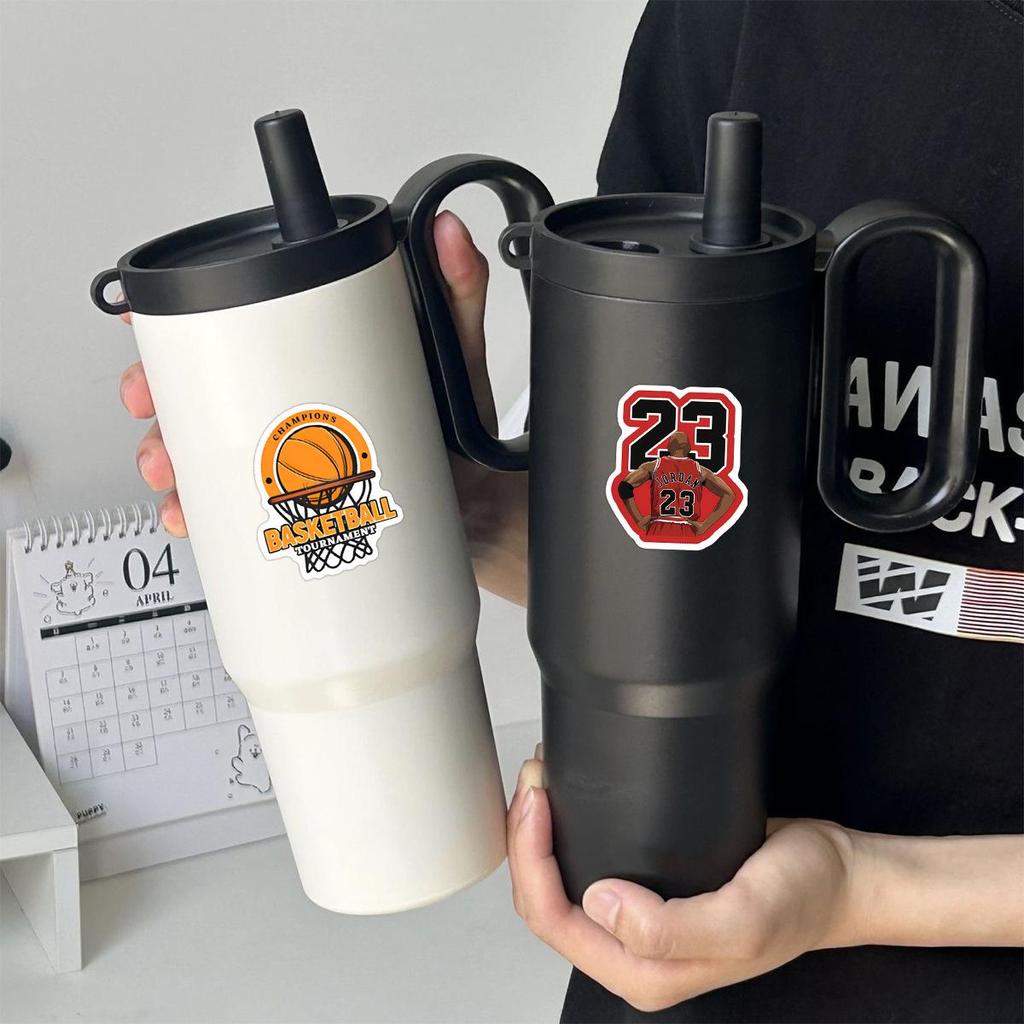 50pcs NBA Basketball Stickers: Cultural, Creative, Personalized & Waterproof for Journals, Phone Cases, and Luggage