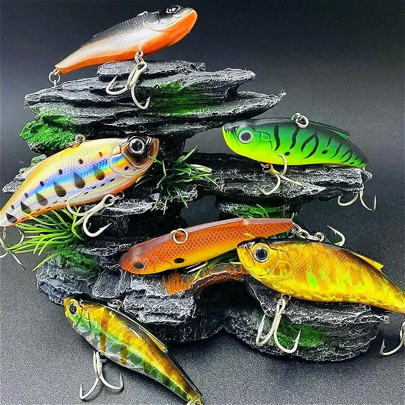 1pc Vibration Lipless Crankbaits Fishing Tide Saltwater Trolling Artificial Hard Bait 75mm 14.5g Sinking Fishing Lures VIB Lure