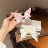 Adorable Lolita Bow Hair Clip with Plush Wings - Sweet Soft Girl Accessory