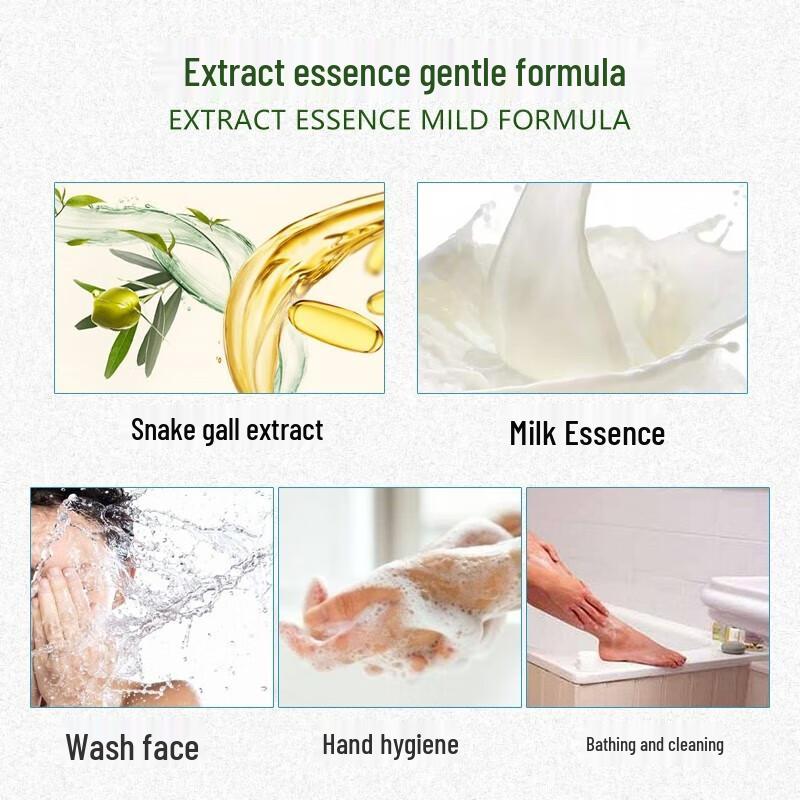 Longliqi Schlangengallen-Milchseife - 72er Pack