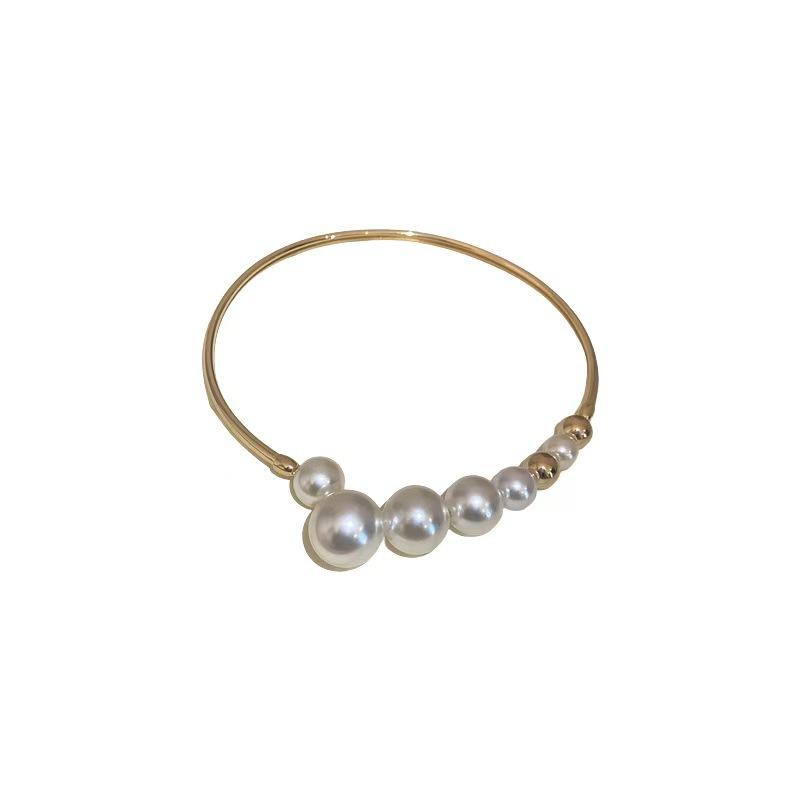 Pearl Geometric Necklaces with A High-end Feel Open-top Necklaces and Niche Individual Accessories