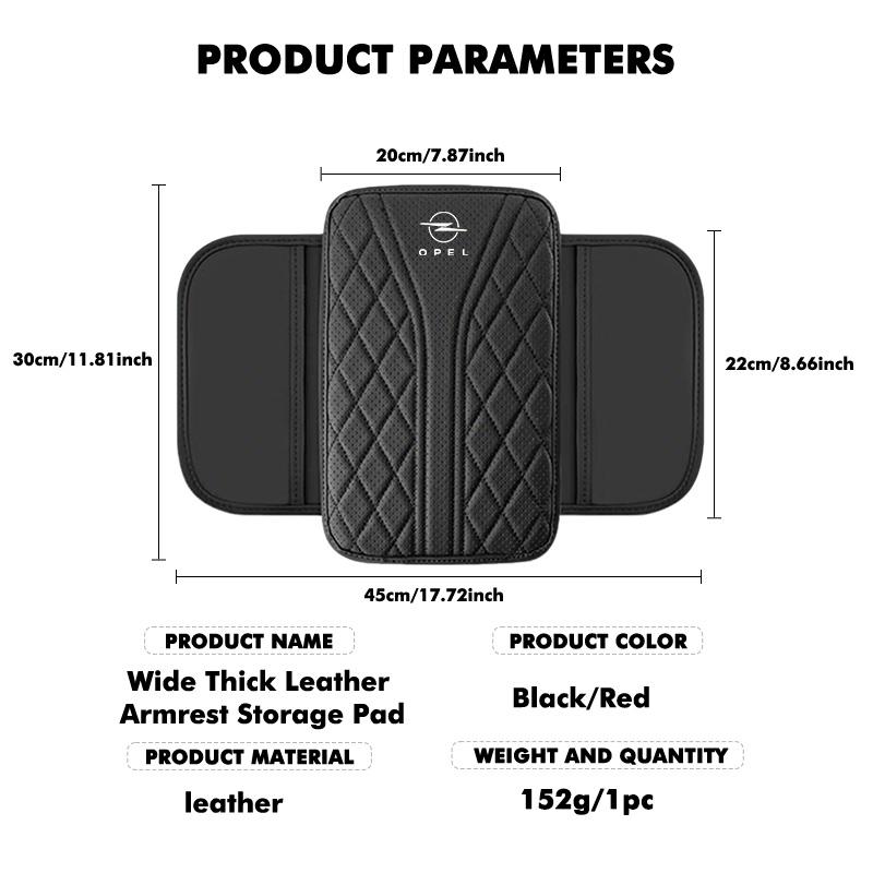 AAJA1 For Opel Anti Slip Car Armrest Cushion Auto Console Interior Decoration Pad Insignia Corsa Grandland Antara Zafira Mokka Ampera