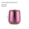 Pure Titanium Double-Layer Coffee Cup: Stylish, Portable, and High-Quality for Home or Outdoor Use.