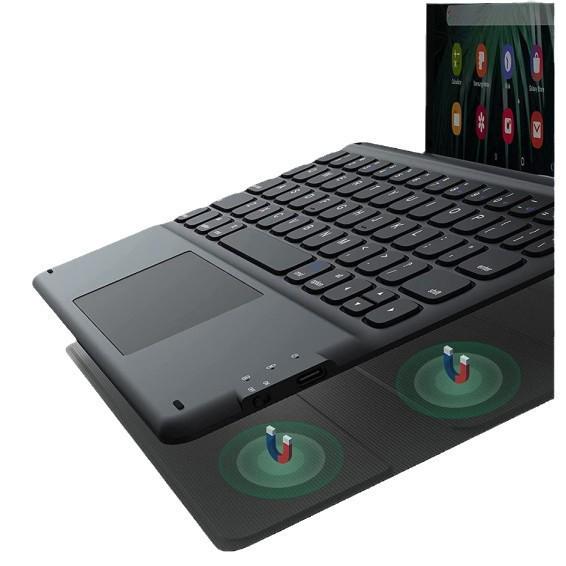 IPad 10 Schutzhülle mit Stifthalter & Bluetooth-Touch-Tastatur, Maus für Pro 11 / Air 11/6, Bunte Hintergrundbeleuchtung