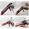Caulking Tool Kit Silicone Handheld Caulking Gun with Multifunction Grout Scraper and Caulk Nozzle Finisher Sealant