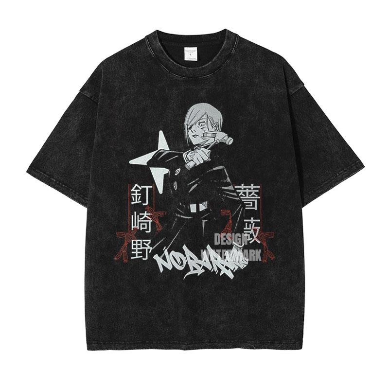 

Hot Anime Jujutsu Kaisen Itadori Yuji Print Tshirt Men Manga Cotton T-shirts Oversized Vintage T Shirt Harajuku Male Washed Tops S