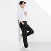 Qipai Men's Cupro Blend Business Casual Trousers