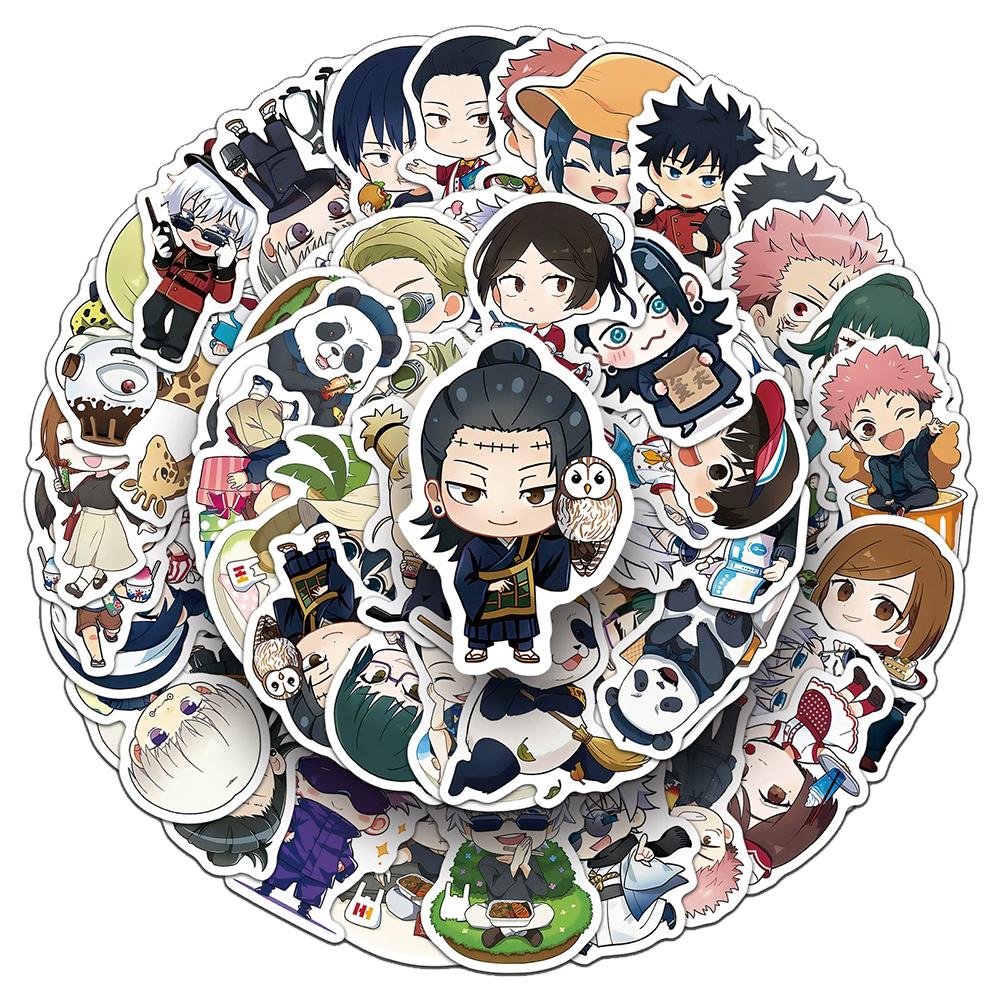 10/30/50 Stück Klassische Anime Jujutsu Kaisen Sticker Q-Version Cartoon Aufkleber DIY Skateboard Helm Laptop Niedlicher Gojo Satoru Sticker