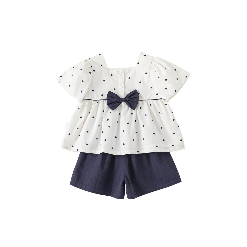

Childrens Summer Cotton Bowknot Two Piece Set For Girls With Soft Fabric For Ages 3 To 8 140cm