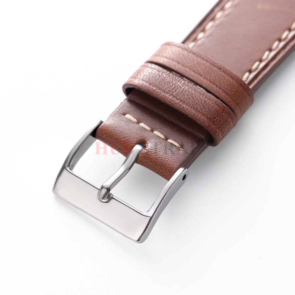 18mm 20mm 22mm Universelles Kalbslederarmband für Omega für Seiko Vintage Rindsleder Uhrenarmband Sportarmband für Herren Damen Zubehör