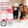 Mobile Phone Magnetic Selfie Light With Built-in Makeup Mirror, Portable Foldable Beauty Light For Photos, Live Streaming, And Ambience