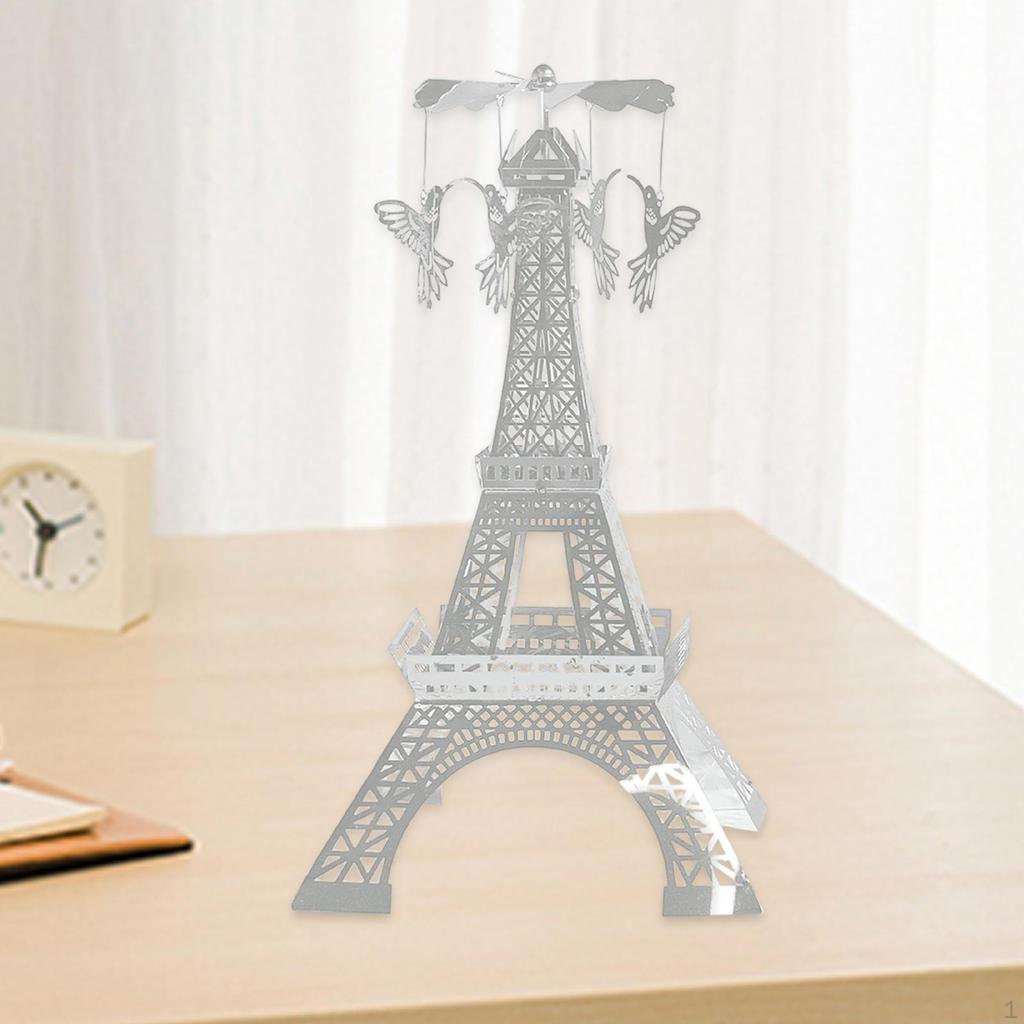 Figurine Rotating Candlestick Tabletop Centerpiece Wedding Gift Elegant