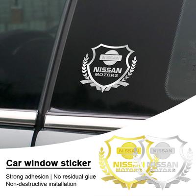 1 Stück 3D-Karosserieaufkleber Weizenähren-Styling-Emblem Autodekoration für DAYZ Livina Roox Sentra Altima Cube Micra Note Skyline Versa Kicks Rogue