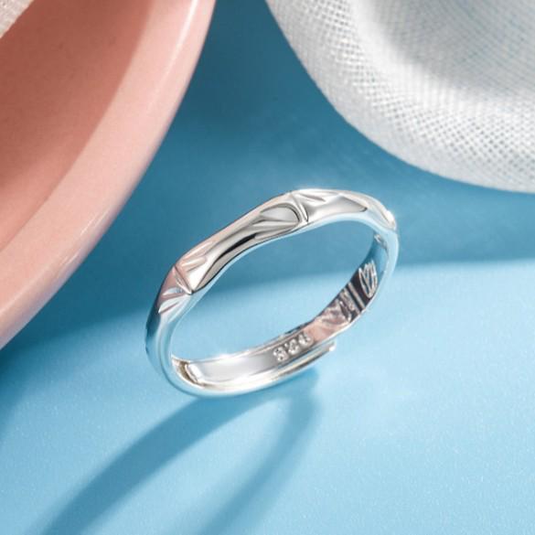 Women's Retro Bamboo Joint Ring: Ancient Chinese Style, Simple Fashion, Ideal Daily Gift