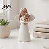 Sympathy Gifts for Loss of Pet Angel Holding Puppy Figurine, Cute Dog Resin Statue Home Small Tabletop Sculptures Shelf Desk Decor, Handcrafted
