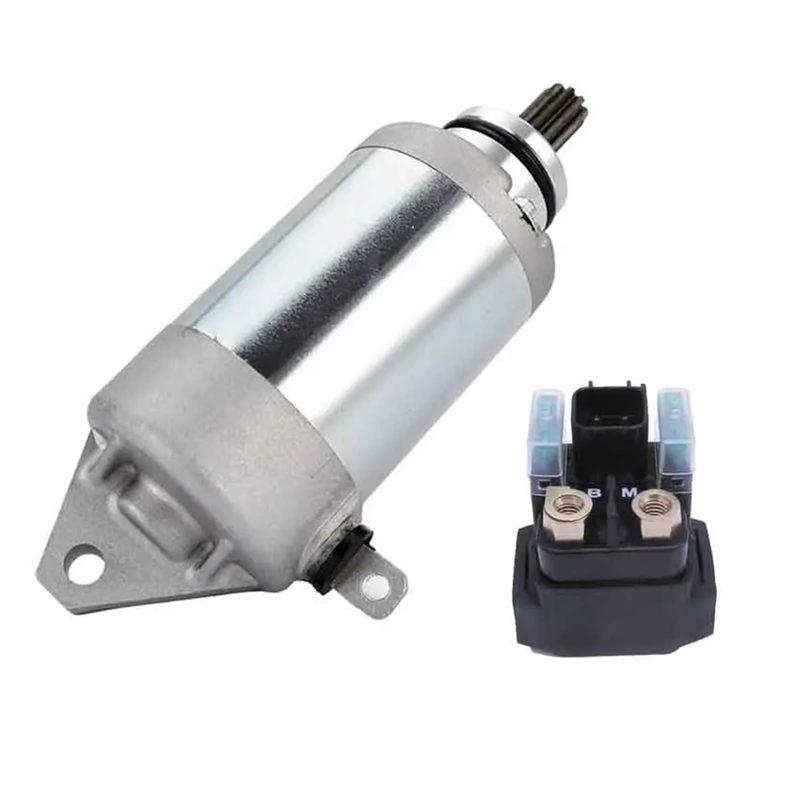 Starter Motor and Relay Fit For YAMAHA WR250F YZ250F YZ250FX Off Road 2015- Yamaha OEM 2GB-81890-00 2GB-81890-01 Starter set