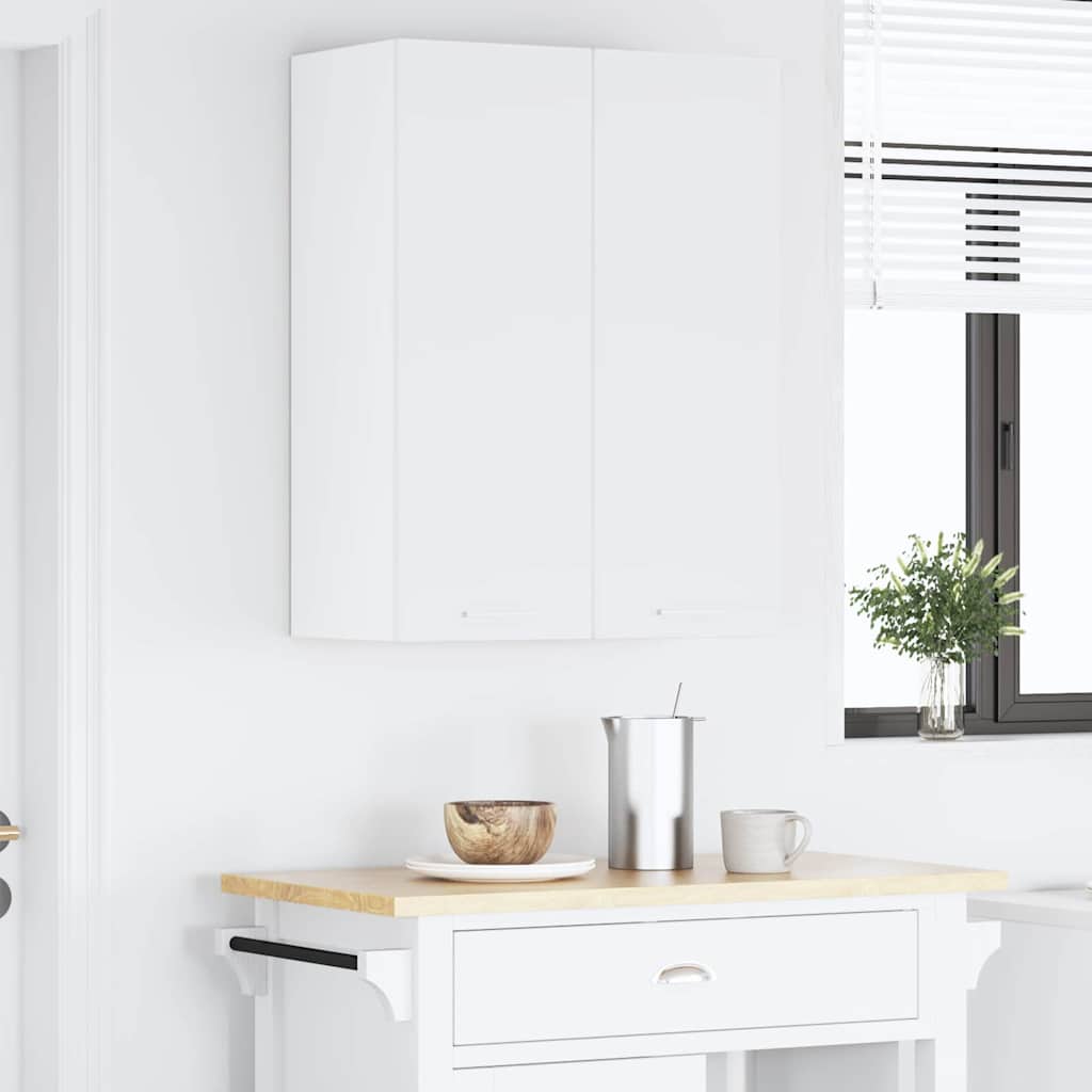 Hanging Cabinet with Storage White 30 x 31 x 80 cm Engineered Wood