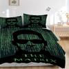 3pcs Matrix, Poster Duvet Cover Set (1 Duvet Cover + 2 Pillowcases, No Core) - Comfortable, And Breathable Bedroom Decoration Yy251104077