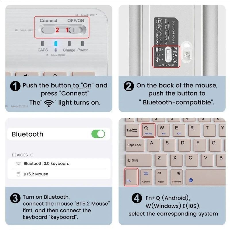 Xiaomi Wireless Keyboard and Mouse Set, Russian Layout, Black, Gray