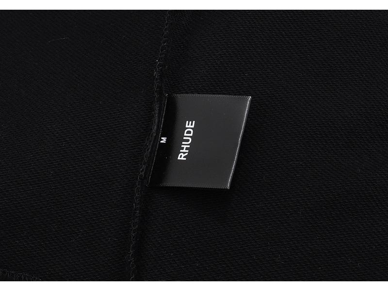25SS RHUDE Geometric Hooded Sweatshirt - Men's Trendy European & American Style Jacket