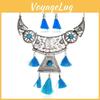 Simulation Style Ethnic Gemstone Decoration Women Necklace With Tassel Design