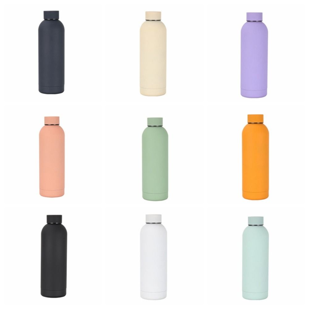 Large Capacity Small Mouth Thermos Cup Double Layer Sports Thermos Bottle  Camping