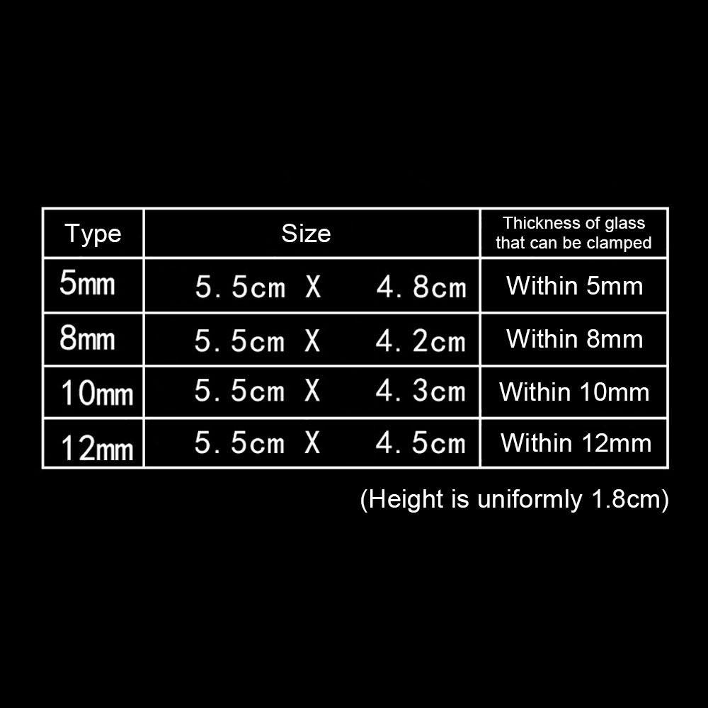 10Pcs New Width 5/6/8/10/12mm Fish Tank Bracket Transparent Acrylic Glass Lid Clip Support Holders Clip Aquarium Accessories