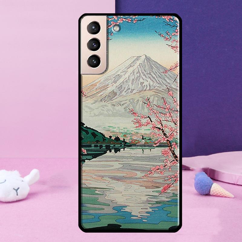 Ukiyo-e Japanese Style Art Phone Case For Samsung Galaxy S25 S24 Ultra S9 S10 S20 S21 S22 Plus S23 FE S24 FE Cover