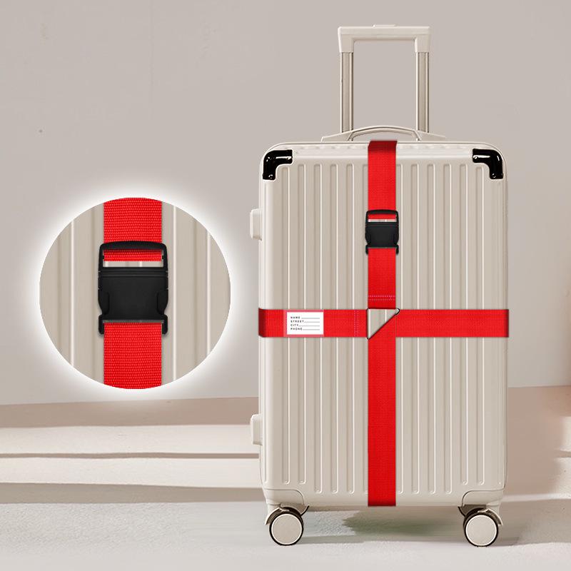 Luggage Strap: One-Word Cross Design, No Combination Lock