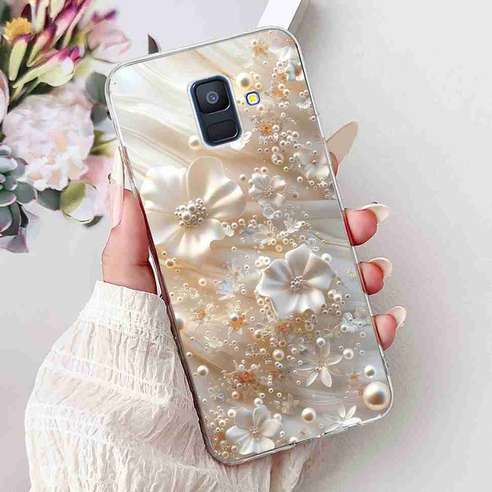 For Samsung Galaxy A6 2018 5.6" Case SM-A600F Soft Silicone TPU Cover For Samsung a6 A6 2018 SM-A600FN New Butterfly Phone Cases