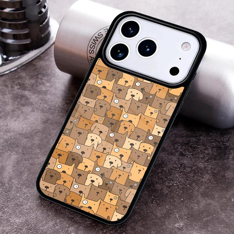 Cartoon Animal Dog Cat Pig Phone Case For iPhone 17 16 15 14 13 12 11 Pro Max Plus 17Air Soft Silicone Cover