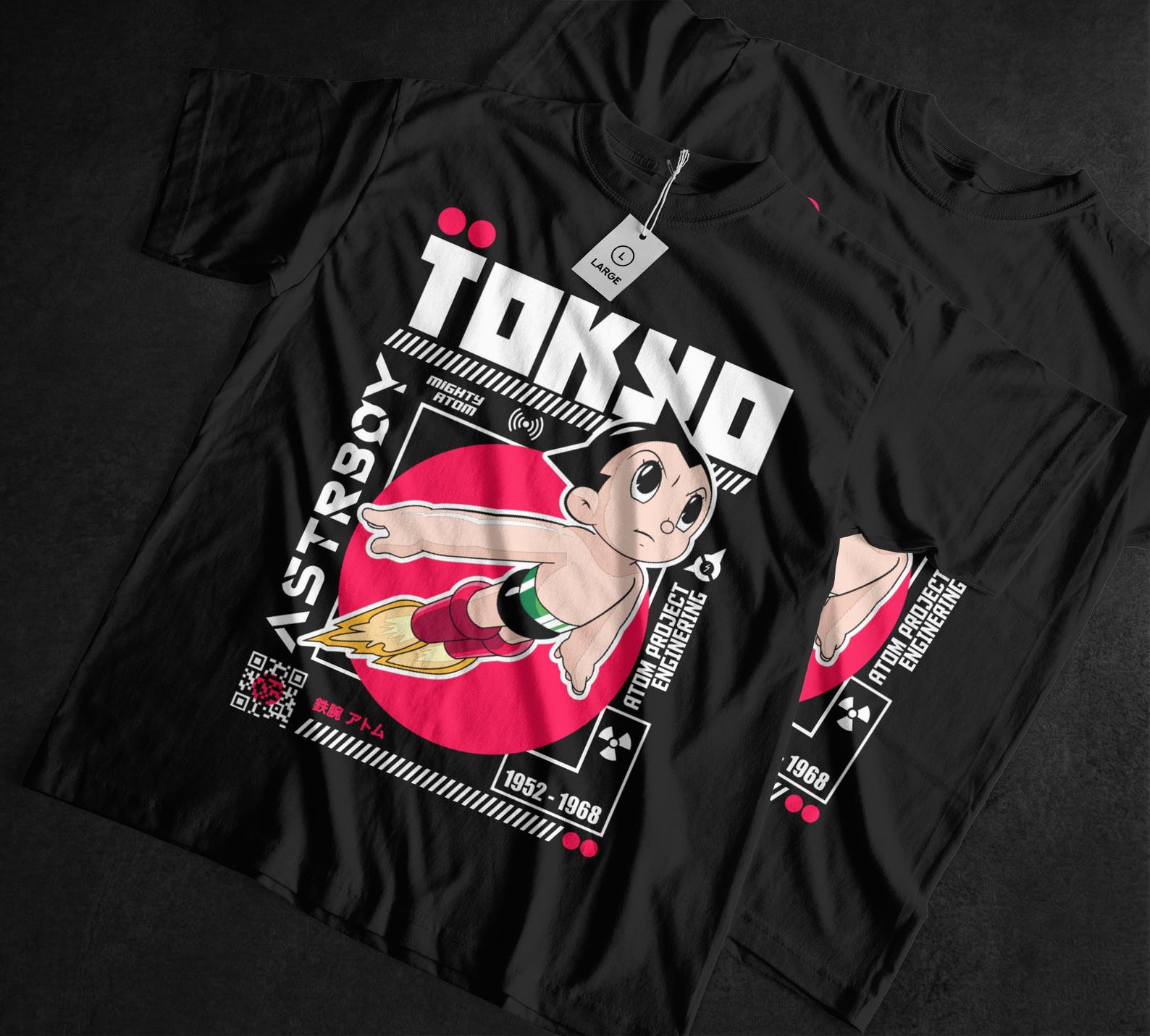 Astro Boy T-Shirt, Tetsuwan Atom, 60s Retro Anime, Robot Manga, Sci-Fi, Gift for Otaku 100