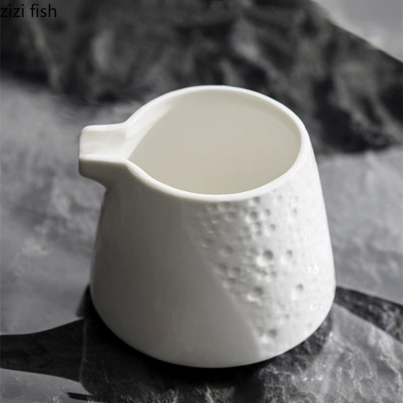 White Ceramic Milk Jug Coffeeware Coffee Milk Cup Western Steak Sauce Jug Sauce Cups Coffee Accessories Tool  Milk Pot Spice Cup